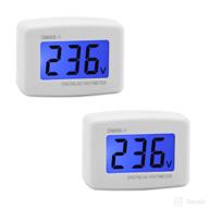 💡 drok voltage test monitor - 2pcs digital volt meters for rv, lcd display voltmeter 110v 220v, ac 80-300v, flat us plug – effective power line voltage tester gauge логотип