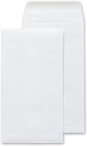 img 2 attached to 500 Pack Of 28Lb White Coin Envelopes - 3 1/2 X 6 1/2 Heavy Duty Paper Envelopes For Small Parts, Cash, And Coins