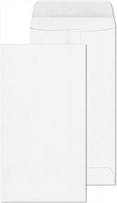 img 4 attached to 500 Pack Of 28Lb White Coin Envelopes - 3 1/2 X 6 1/2 Heavy Duty Paper Envelopes For Small Parts, Cash, And Coins