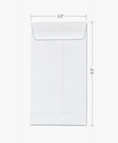img 3 attached to 500 Pack Of 28Lb White Coin Envelopes - 3 1/2 X 6 1/2 Heavy Duty Paper Envelopes For Small Parts, Cash, And Coins