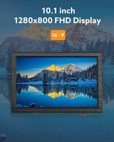 img 3 attached to 🖥️ Portable 10.1" Monitor with 1280X800 Resolution, Anti Glare Screen - Miktver 60Hz
