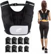 strength training & muscle building weighted vest: ritfit 8-20 lbs with adjustable straps & reflective strips for men & women. logo