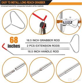 img 3 attached to 🔧 Essential Car Tool Kit: 14 Quality Pcs for Automotive Repairs, Includes Long Reach Tool, Air Wedge Bag Pump & Non Marring Wedge - Ideal for Cars & Trucks