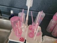 img 1 attached to Organize Your Baby Bottles Effortlessly With The Termichy Large Capacity Bottle Drying Rack In Pink review by Ognjen Cao