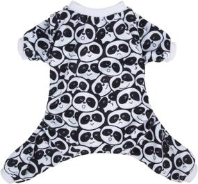 img 4 attached to 🐼 CuteBone Cute Panda Pajamas for Small Dogs - Boy Clothes (Size P90L)