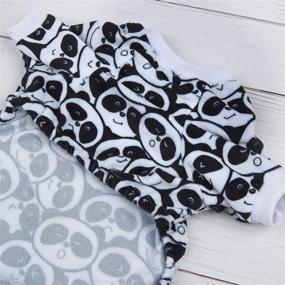 img 2 attached to 🐼 CuteBone Cute Panda Pajamas for Small Dogs - Boy Clothes (Size P90L)