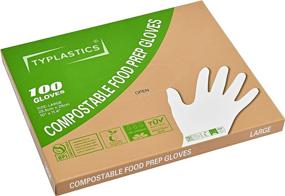 img 3 attached to TYPLASTICS Large Compostable Food Prep Gloves - Pack of 100