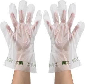img 2 attached to TYPLASTICS Large Compostable Food Prep Gloves - Pack of 100