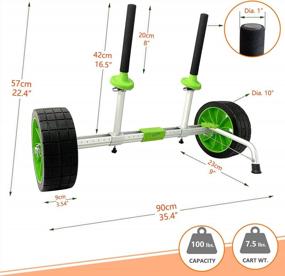 img 1 attached to All-Terrain Codinter Kayak Cart With Airless Wheels For Sit-On-Top And Plug-In Kayaks