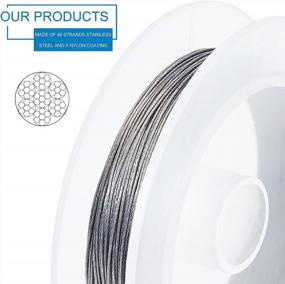 img 2 attached to High-Quality BENECREAT Nylon Coated Stainless Steel Beading Wire - Perfect For Necklace And Bracelet Making!
