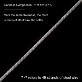 img 3 attached to High-Quality BENECREAT Nylon Coated Stainless Steel Beading Wire - Perfect For Necklace And Bracelet Making!