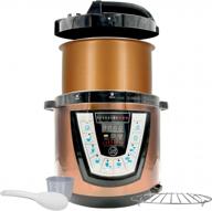 10-in-1 coppertech pressurepro 6 qt multi-use programmable pressure cooker - slow cooker, rice cooker, steamer, yogurt maker, sauté and warmer - copper logo
