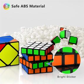 img 1 attached to Vdealen Speed Cube Set, Magic Cube Pack Of 2X2 3X3 4X4 2X2X3 Pyramid Skewb Dodecahedron Six Spot Infinite Ivy Puzzle Cube Bundle, Christmas Birthday Party Toy Gifts For Kids Teens Adults (10 Pack)