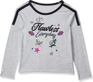 👚 girls' graphic heather tops, tees & blouses by childrens place logo