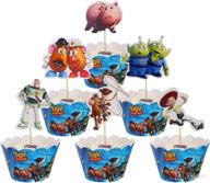 🎂 топперы для торта toy story - 48 штук, предметы для украшения дня рождения для детей. логотип