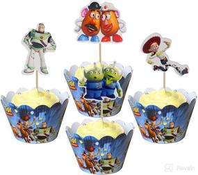 img 1 attached to 🎂 Топперы для торта Toy Story - 48 штук, предметы для украшения дня рождения для детей.