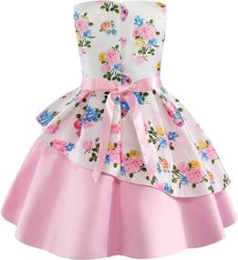 img 1 attached to Wedding Dresses Christmas Graduation Printed Girls' Clothing in Dresses