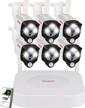 tonton wireless security camera system with 6 3mp outdoor bullet cameras, 10ch nvr, 1tb hdd, pir sensor, floodlight, 2k resolution, 2-way audio, dual wifi, easy plug and play setup, alexa compatible logo