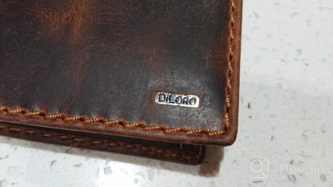 img 1 attached to 👔 DiLoro Leather Compartment Antique Men's Wallets: Finest Quality Men's Accessories review by Briceston Criss