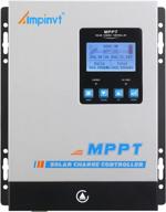 60a mppt солнечный контроллер заряда жк-дисплей 150v pv вход для гелевых, герметичных залитых и литиевых батарей 12/24/36/48v логотип