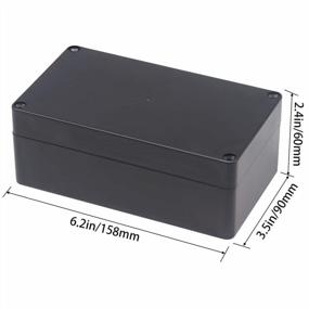 img 3 attached to Zulkit Waterproof Plastic Project Box ABS IP65 Electrical Junction Box Enclosure Black 6.22 X 3.54 X 2.36 Inch (158 X 90 X 60Mm)