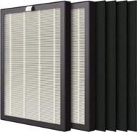 veva prohepa 9000 air purifier filter bundle - includes 2 premium hepa replacement filters and 4 carbon pre-filters for maximum air purification logo