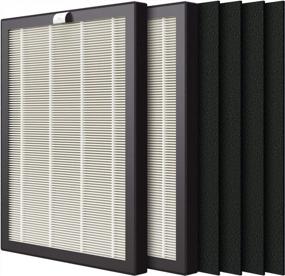 img 4 attached to VEVA ProHEPA 9000 Air Purifier Filter Bundle - Includes 2 Premium HEPA Replacement Filters And 4 Carbon Pre-Filters For Maximum Air Purification