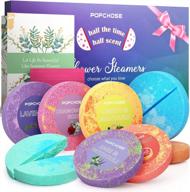 popchose shower steamers aromatherapy - bath bomb shower tablets 8 pack, self care & spa relaxation - stocking stuffers christmas gifts for women and mom who has everything, birthday valentines gift logo