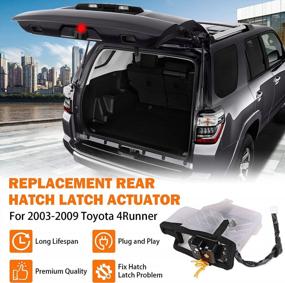 img 3 attached to Toyota 4Runner 2003-2009 Rear Hatch Latch Actuator - Back Door Lock Assembly Trunk Latch Replace 69110-35090, 69110-35062 & 69110-35060