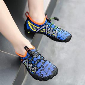 img 1 attached to 👟 UBFEN Barefoot Lightweight Athletic Shoes for Toddler Girls