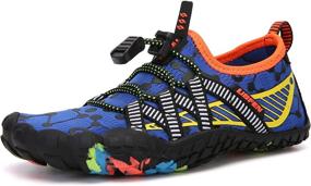 img 3 attached to 👟 UBFEN Barefoot Lightweight Athletic Shoes for Toddler Girls