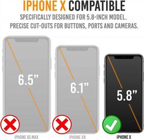 img 3 attached to BXXs Slim Portable Protective Extended Battery Charger Case For IPhone X & IPhone Xs (5.8 Inch) - Wireless Charging Compatible - Black