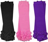 3 pairs of girls baby leg warmers from judanzy - perfect for newborns, infants, toddlers & children! логотип