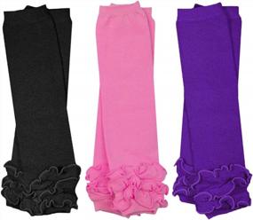 img 4 attached to 3 Pairs Of Girls Baby Leg Warmers From JuDanzy - Perfect For Newborns, Infants, Toddlers & Children!