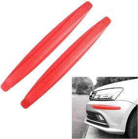img 4 attached to Ygapuzi Car Front Rear Bumper Protector Corner Guard Anti-Collision Rubber Strips Scratch-Resistant Trim Cover For Cars SUV Pickup Trucks