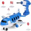 stem learning fun: take apart toy airplane with toy drill for kids 3-7 years old logo