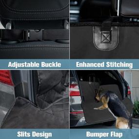 img 2 attached to Waterproof Nonslip SUV Cargo Liner With Side Flaps Hammock For Dogs, 55" X 92", Suitable For SUVs And Hatchbacks