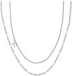 925 sterling silver star layered necklace chain for women & girls - sluynz minimalism choker logo