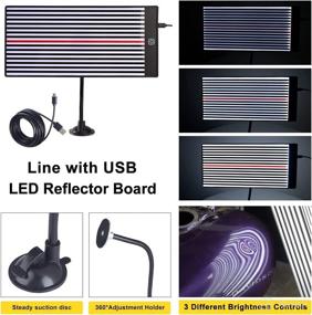 img 2 attached to Super PDR Paintless Dent Repair Kit - Ultimate Car Dent Puller Tool with LED Reflector Board (3 Brightness Controls) for Easy Car Body Dent Removal