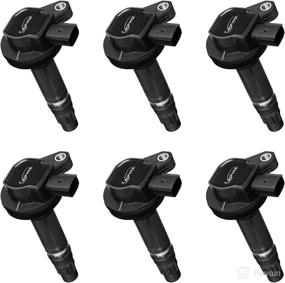 img 4 attached to Set of 6 BDFHYK Ignition Coil Packs for Ford F150 Edge Explorer 🔥 Flex Fusion Mustang Taurus Lincoln Mazda Mercury V6 2.7L 3.5L 3.7L UF-553 UF-595 5C1652 E1053