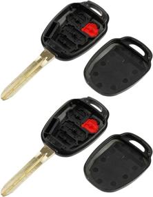 img 1 attached to 🔑 Корпус высокого качества для ключа Toyota Camry 2012-2014 HYQ12BDM - 2 штуки | Замена бесключевого пульта входа