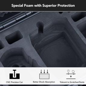 img 1 attached to Ultimate Protection For DJI Mini 3 Pro: Lykus Titan MM330 Waterproof Case With 7 Battery Compatibility (Black)