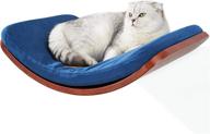 enhance your cat's comfort and playtime with liorce cat shelf: curved modern cat bed & 🐱 lotus leaf design cat wall perch - wall mounted cat furniture for sleeping, playing, climbing, and lounging logo