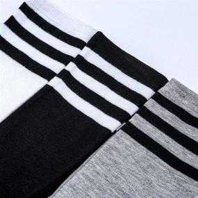 img 1 attached to Aneco 6 Pairs Over Knee Thigh Socks Knee-High Warm Stocking Women Boot Sock Leg Warmer High Socks For Daily Wear, Cosplay