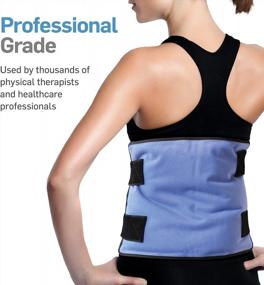 img 3 attached to Relieve Pain And Injuries With FlexiKold Gel Ice Pack W/Straps (Half Size: 7.5" X 11.5") - Reusable Compress For Knee, Shoulder, Foot, Back, Ankle, And Hip - 6303-COLD-STRAPPED