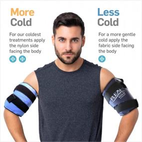 img 1 attached to Relieve Pain And Injuries With FlexiKold Gel Ice Pack W/Straps (Half Size: 7.5" X 11.5") - Reusable Compress For Knee, Shoulder, Foot, Back, Ankle, And Hip - 6303-COLD-STRAPPED