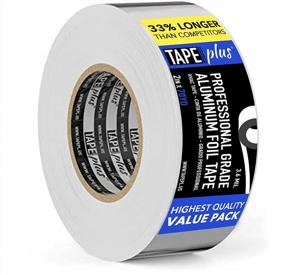 img 4 attached to High Temperature HVAC Aluminum Foil Tape - 2 Inch By 210 Feet (70 Yards) 3.6 Mil - Ideal For Sealing & Patching Hot/Cold Air Ducts, Metal Repair, And More - Professional Grade Quality!