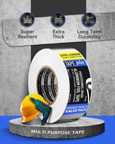 img 1 attached to High Temperature HVAC Aluminum Foil Tape - 2 Inch By 210 Feet (70 Yards) 3.6 Mil - Ideal For Sealing & Patching Hot/Cold Air Ducts, Metal Repair, And More - Professional Grade Quality!