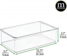 img 1 attached to Organize Your Playroom With MDesign Plastic Container Boxes From Lumiere Collection- 8 Pack, Clear