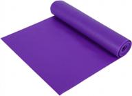 stretch band yoga strap for fitness, ballet, physical therapy, pilates and power training - 1.5m length (purple color) logo